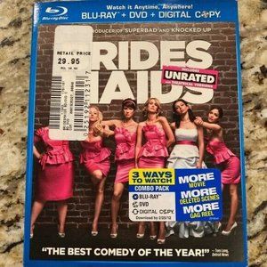 Bridesmaids (Blu-ray/DVD, 2011, 2-Disc Set, Unrated/Rated Includes Digital Copy)